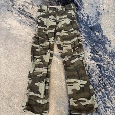 Old Navy Boys Camo Cargo Pants Size 14 Adjustable Waist