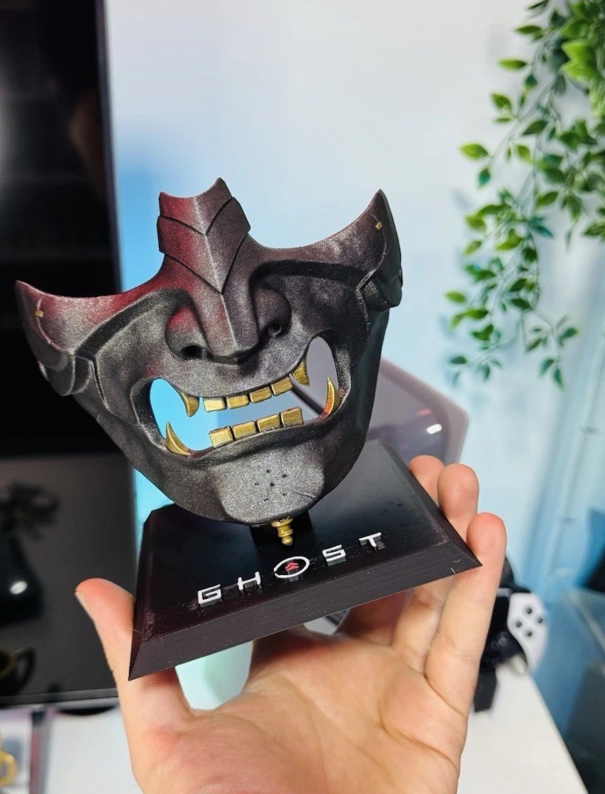 Ghost of Tsushima mask replica mask 1:1 scale ps4 wearable TRAILER