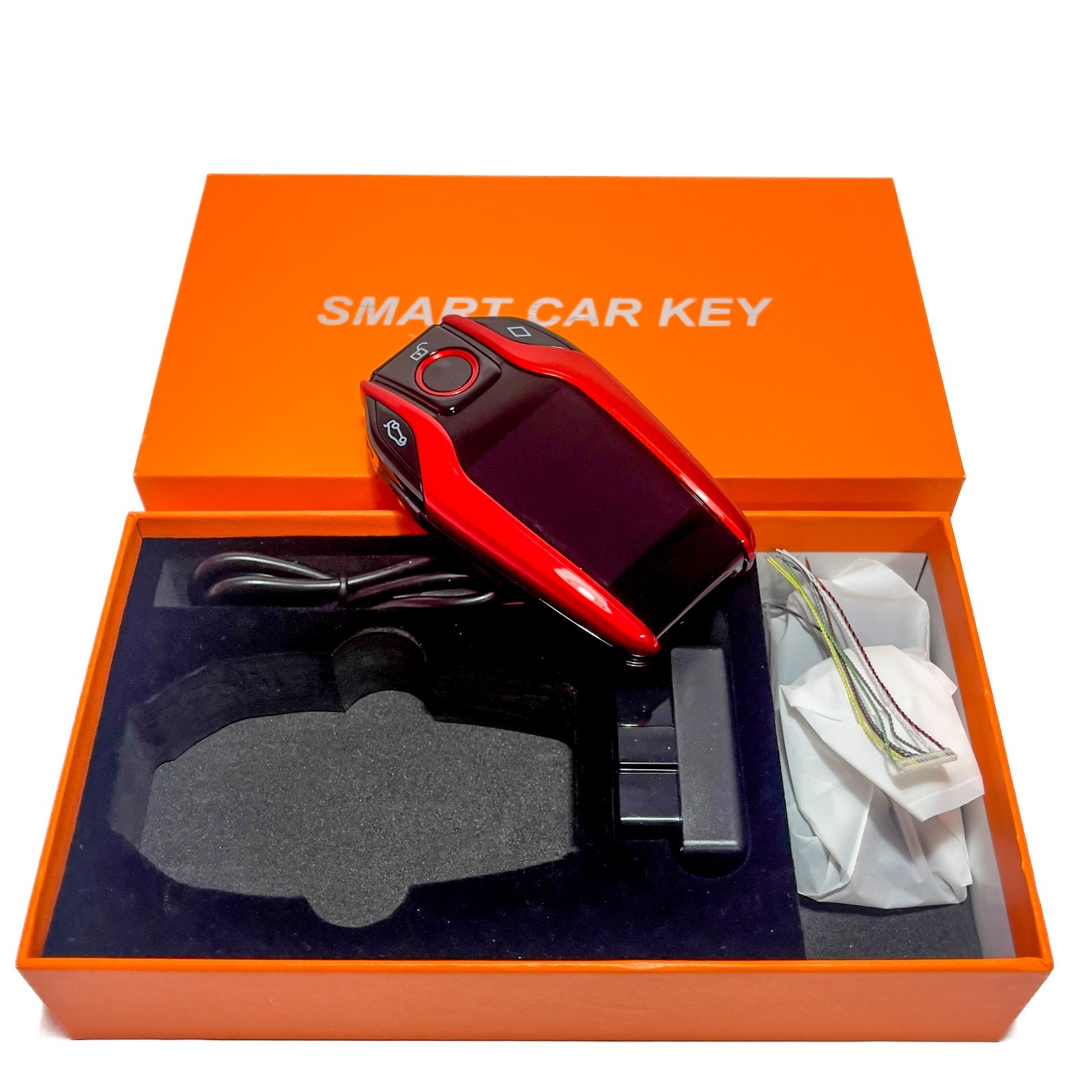 Smart LCD Car Key Touch Screen PKE Keyless Entry Kit OBD Adapter Universal Fob
