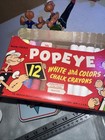 Vintage 1953 The American Crayon Company Popeye White And Colors Chalk Crayons — photo 4