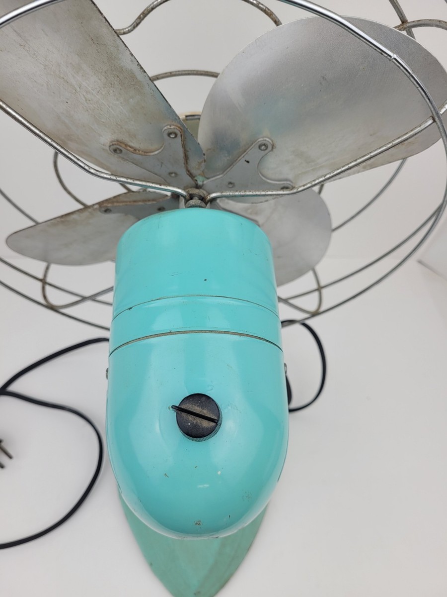 Vintage MCM ESKIMO Model 45R Oscillating 14” Three Speed Fan