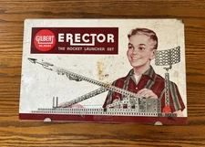 Vintage 1959 A. C. Gilbert Erector Set No. 10053 in original box from original o