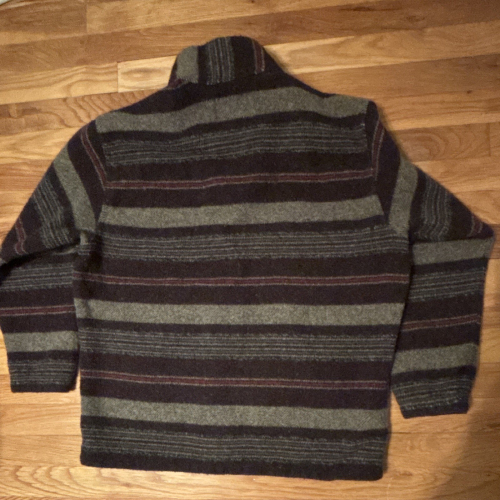 Woolrich Striped Wool Collared Pullover Vintage Q… - image 5