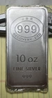 10 oz JBR Bullion Bar of .999 Fine Silver