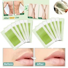 50PCS Hair Removal Paper Double Sided Cold Wax Strips Body Depilatory Patch Skin