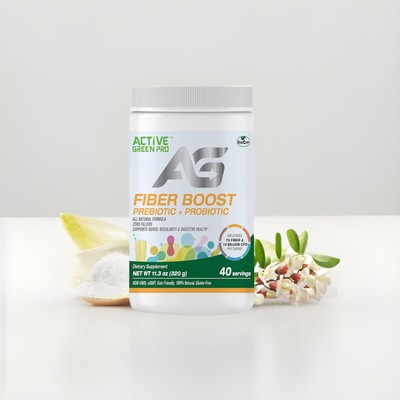 Active Green Pro Fiber Boost Prebiotic + Probiotic - Organic - Enzyme & Vitamin