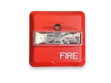 Siemens ZH-MC-R Fire Alarm Horn Strobe Wall Red w/ Mounting Plate