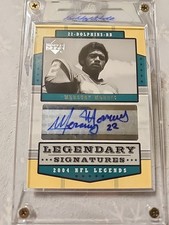 2004 Upper Deck NFL Legends Legendary Signatures Mercury Morris Auto Autograph