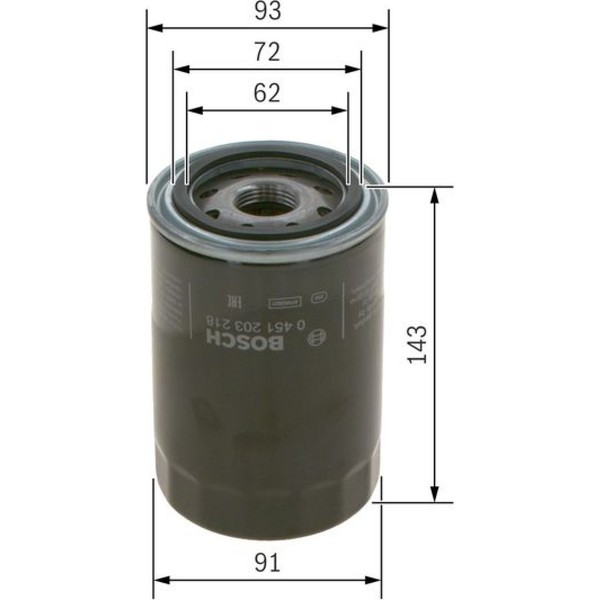 Bosch 0 451 203 218 ÖLfilter FüR Porsche 911 964 ÖLreinigung Inspektion-image