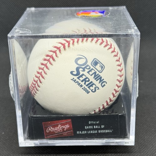 2008 MLB Opening Series Tokyo Japan Rawlings Official Logo Baseball Red Sox A's