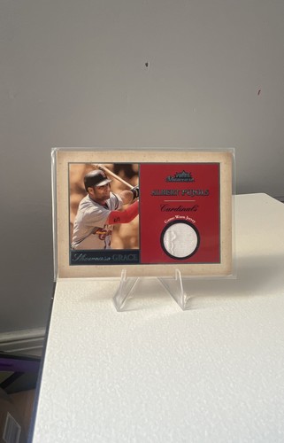 Albert Pujols #AP — 2004 Fleer Showcase Grace Game Worn baseball card