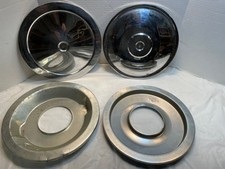 Vintage Chrome Air Cleaner Covers - Lot Of 2 - Chrome 14 13.5