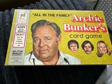 Vintage 1972 Milton Bradley All in the Family Archie Bunker's Card Game Complete
