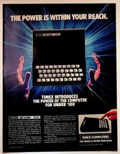1983 Timex Sinclair 1000 Vintage Magazine Print Ad Retro Home Computer Art