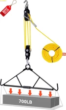 Deer Hoist Pulley Lift System with Gambrel 700lb Hunting Game Hanger Kit - US