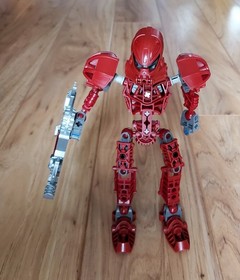 RARE GLITTER CANNISTER Bionicle 8601 Toa Metru Vakama 100% Complete Manual LEGO