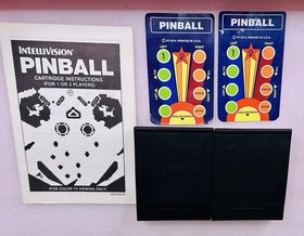 INTELLIVISION 2 GAME LOT  PAC MAN CART ONLY/ PINBALL CART/MANUAL X2 OVERLAYS