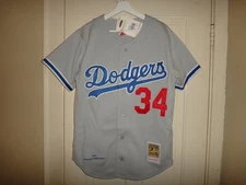 Men's Fernando Valenzuela 1981 LA Dodgers Mitchell & Ness Authentic Jersey $300