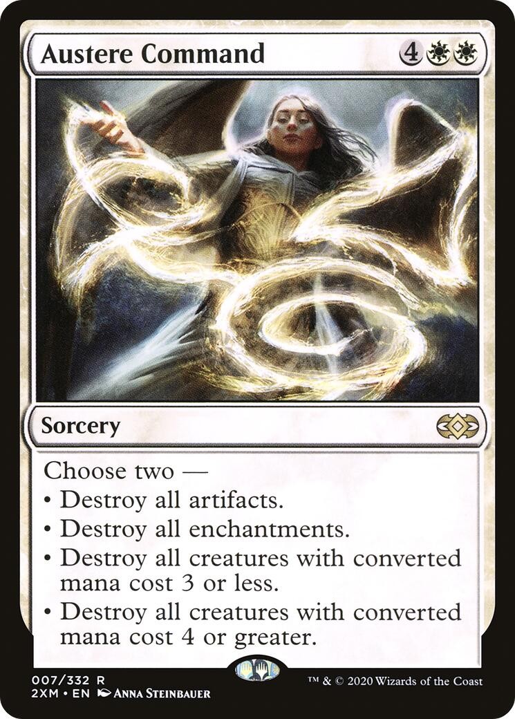 Austere Command - 7 - NM - Double Masters