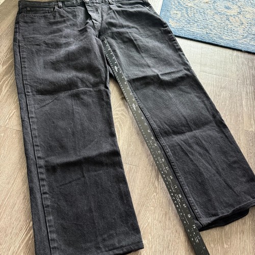 Vintage Faded Glory Regular Fit Denim Punk Jeans Mens - Size 42x30 Black - Picture 4 of 6