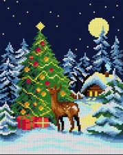 Orchidea Gobelin canvas Only Christmas Tree  24x30 Cm