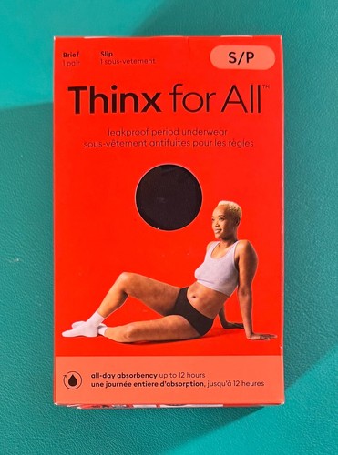 Thinx for All - Women's Super Absorbency Brief Period Underwear (Black/Small)