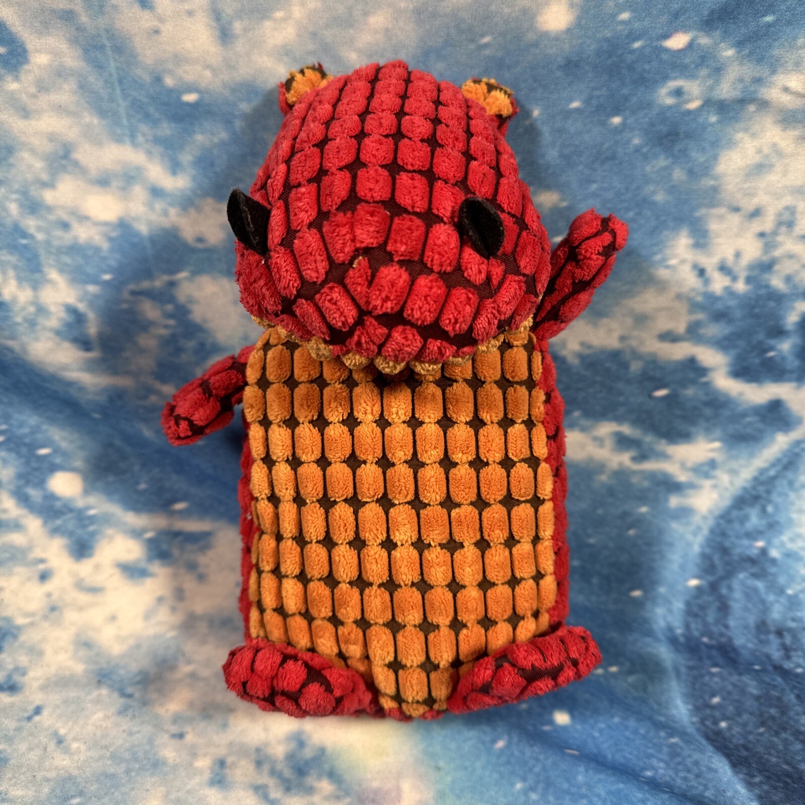 JELLYCAT CORDY RED JELLY KITTEN SENSORY HIPPO RATTLE SOFT TOY RETIRED