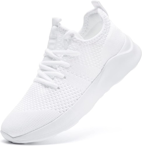 NEW Women's White Shoes Lightweight Walking Sneakers Size 10 *Runs Wide*