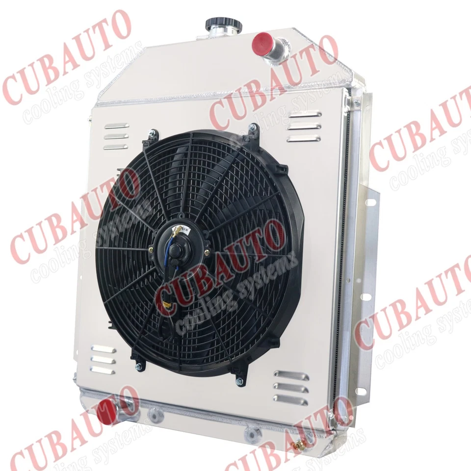 4 Row Radiator Shroud Fan For 1942-1952 1949 Ford F1 F2 F3 F4 Pickup Ford Engine - Image 3 of 4