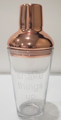 Barware Nordstrom Rack  Shake Things Up Glass Cocktail Shaker Mixer Copper Top