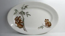 VINTAGE LYNE BROWNE AUSTRALIAN KOALA  POTTERY PLATE HOTEL WARE MADDOCK ENGLAND