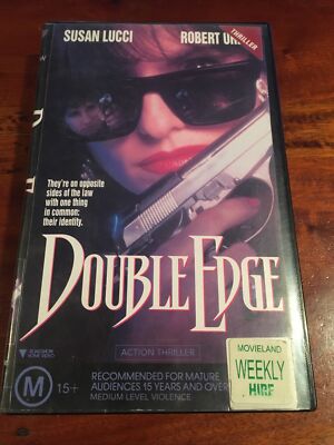 DOUBLE EDGE - SUSAN LUCCI, ROBERT URICH . Vhs Video