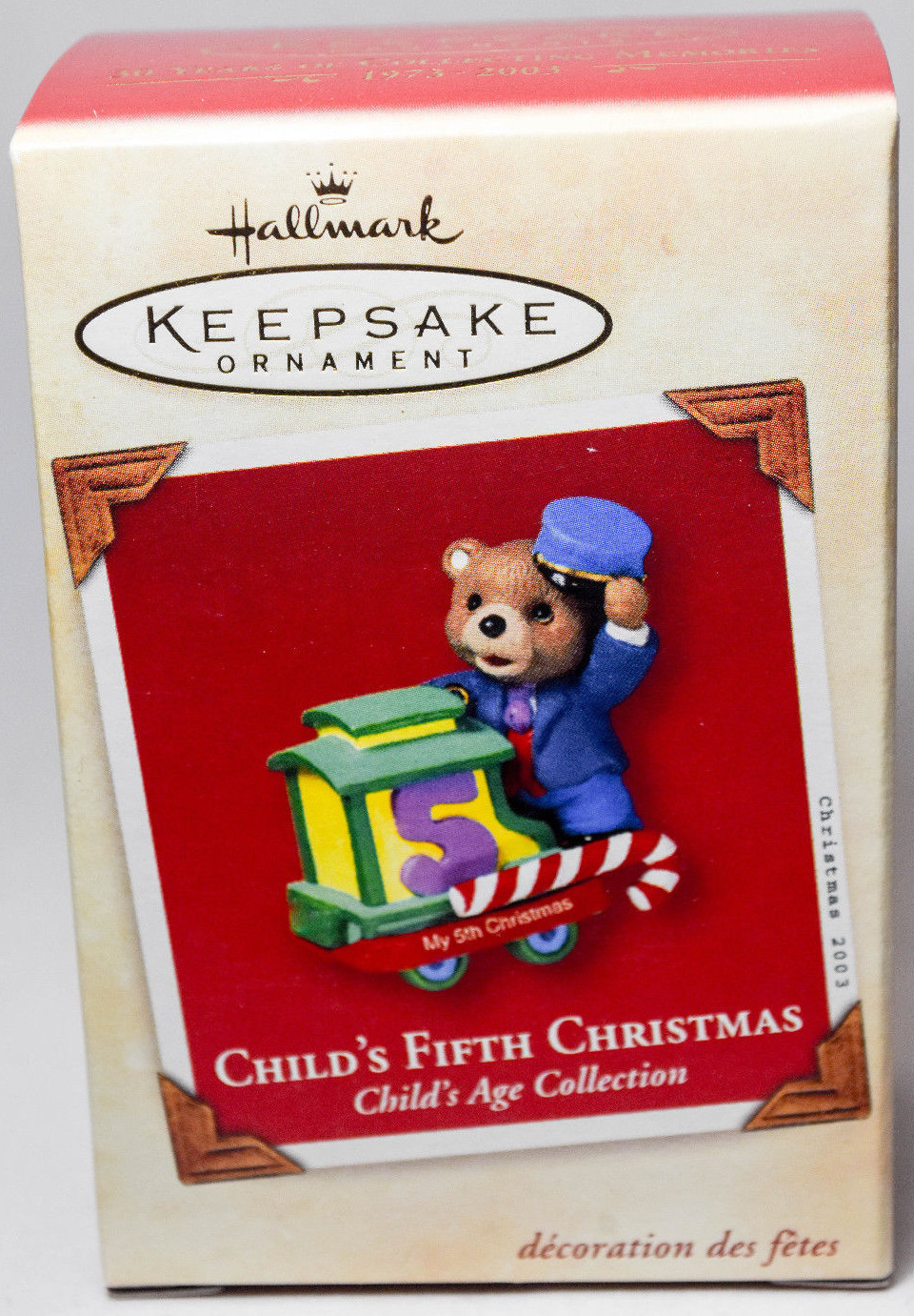 Hallmark Child's Fifth Christmas Child's Age Collection Keepsake