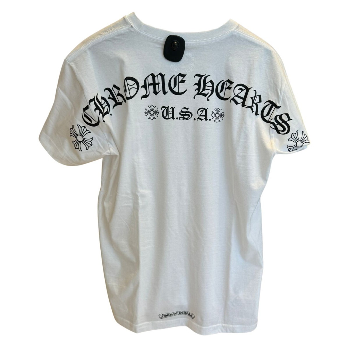 【Chrome Hearts】Neck Logo Horse Shoe T-Shirt★半袖Tシャツ Chrome Hearts Classic Horseshoe Logo Short Sleeve T-shirt