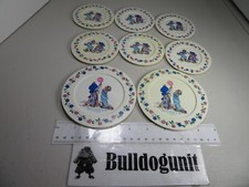 Vintage Lot Chilton Play Plastic American Greetings Floral Plates Food Toy
