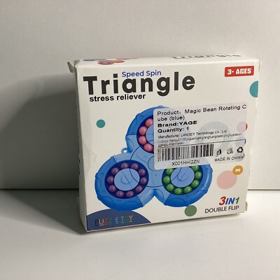 S135 - Triangel - Speed Spin - Stress Reliever - 3in1 Double Flip