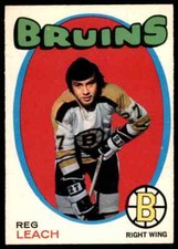 1971-72 O-PEE-CHEE REGGIE LEACH ROOKIE BOSTON BRUINS #175 NRMT OC