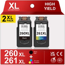 PG-260XL CL-261XL Ink Cartridges for Canon Pixma TS6420a TR7020 TR7022a Printer