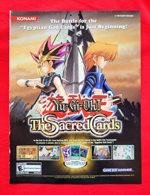 2002 YU-GI-OH The Sacred Cards Game Boy Advance = RPG Promo PRINT