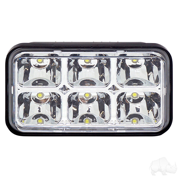 EZGO LED Headlight Assembly Workhorse, ST350 96+, Marathon 80-94 Golf Cart Light