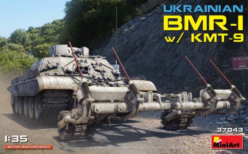1:35 Miniart Ukrainian Bmr-1 W/Kmt-9 Kit MA37043 Modellbau - Bild 1 von 2