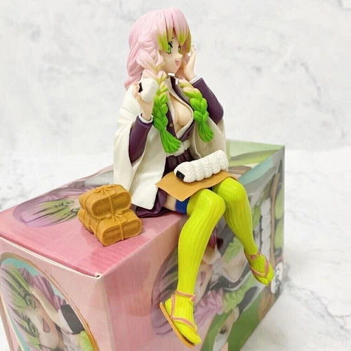 Demon Slayer Mitsuri Kanroji Eat Rice Ball Figure PVC Statue Model Ornament Toys - Picture 5 of 7