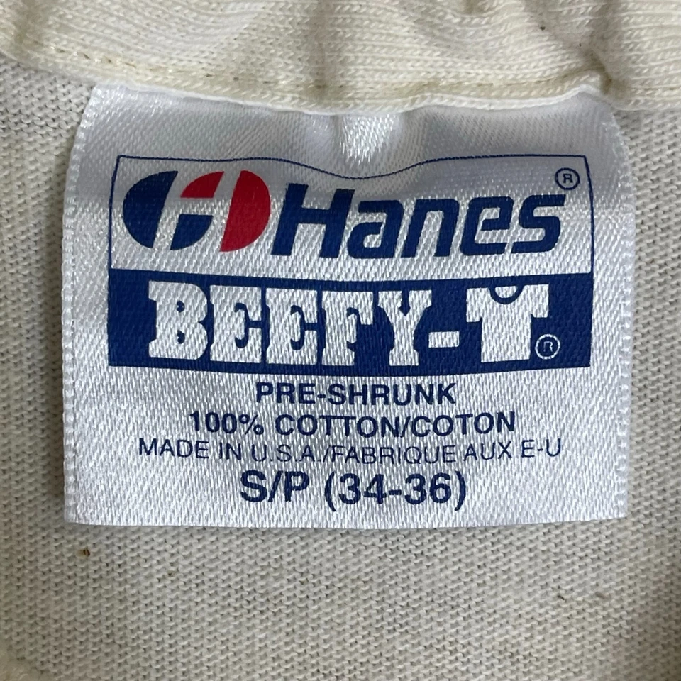 Hans Beefy Vintage Nature T Shirt Short Sleeve Off White Mens S - Image 4 of 4