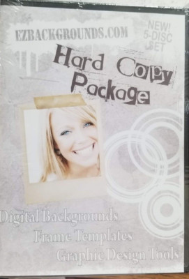 Digital Backgrounds/Frame Templates/Graphic Design tools - 5-Disc DVD Set