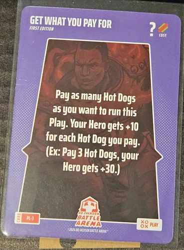 2024 Bo Jackson Battle Arena - Get What You Pay For SSP Play Card #PL-3