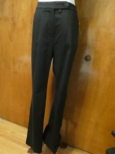 Jones New York Signature women's cotton black pants wide leg at bottom size 12