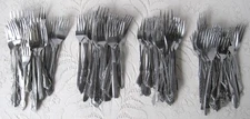 Craft Lot Used Stainless Flatware 100 Assorted Forks