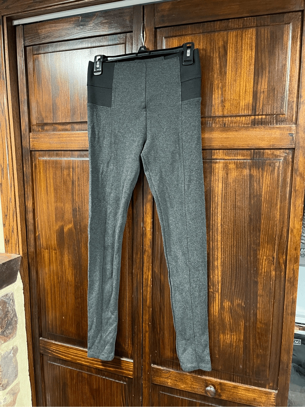 Zara Basic gray leggings with elastic waistband s… - image 4