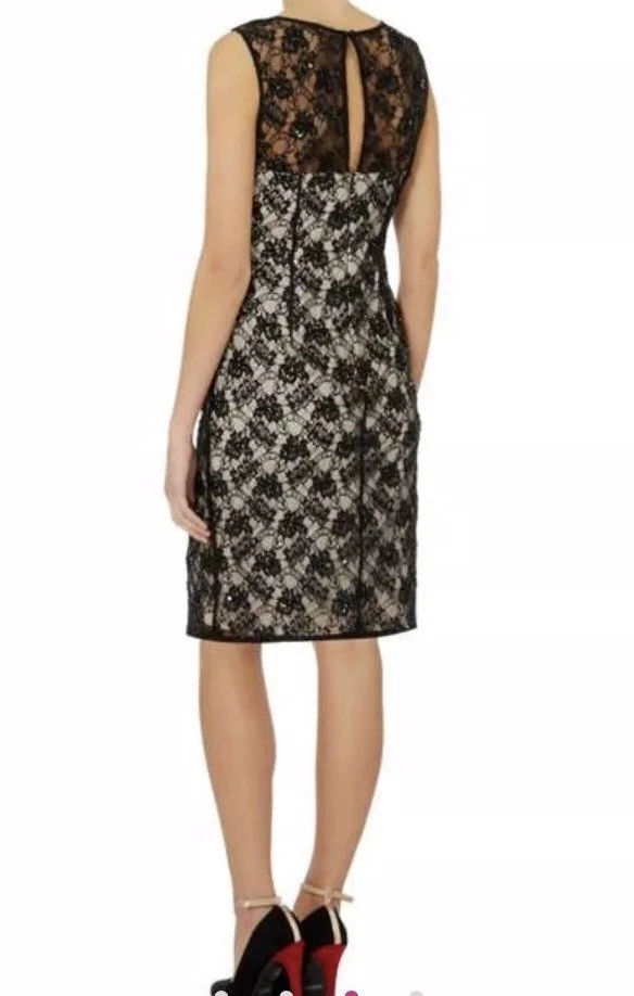 Women’s Black & Nude Lace Dress Size 20 BNWT RRP £140 J S Collections - Image 4 of 4