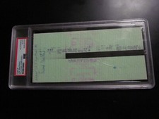 Lee MacPhail Hand Signed Payroll Check PSA Encapsulated 